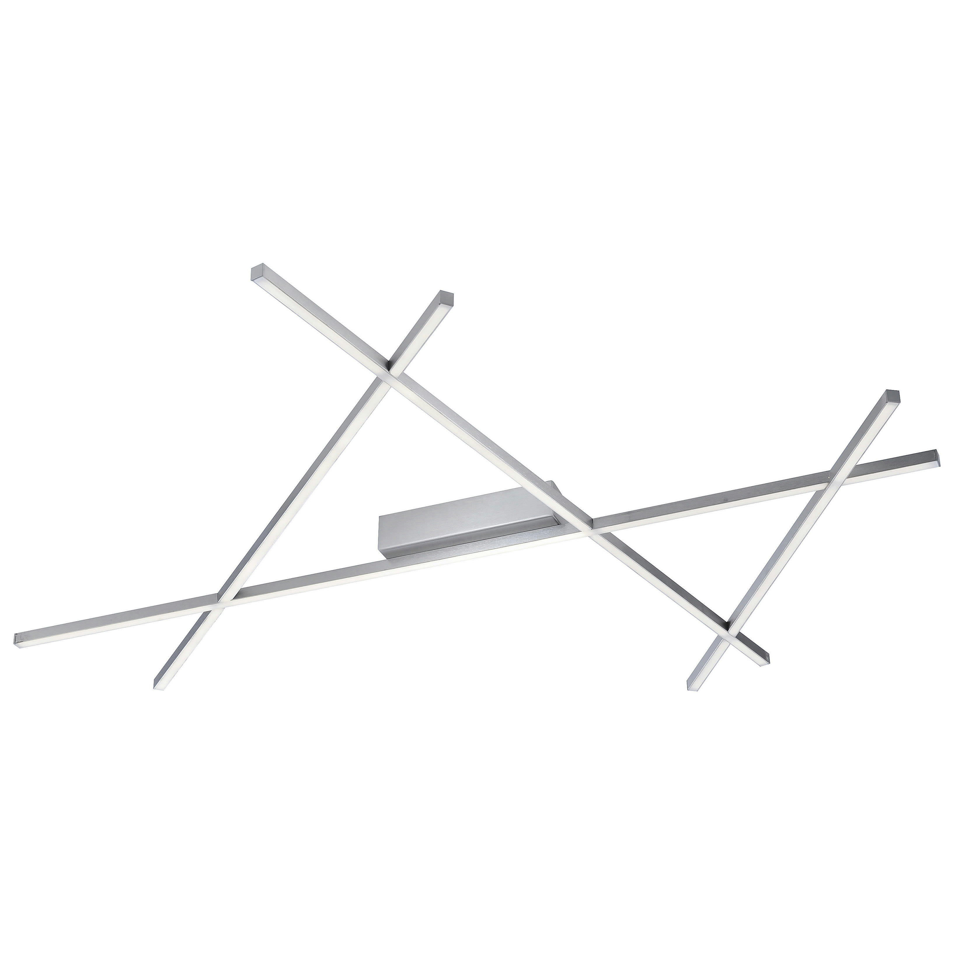 STICK 2 - Plafonnier en métal argenté