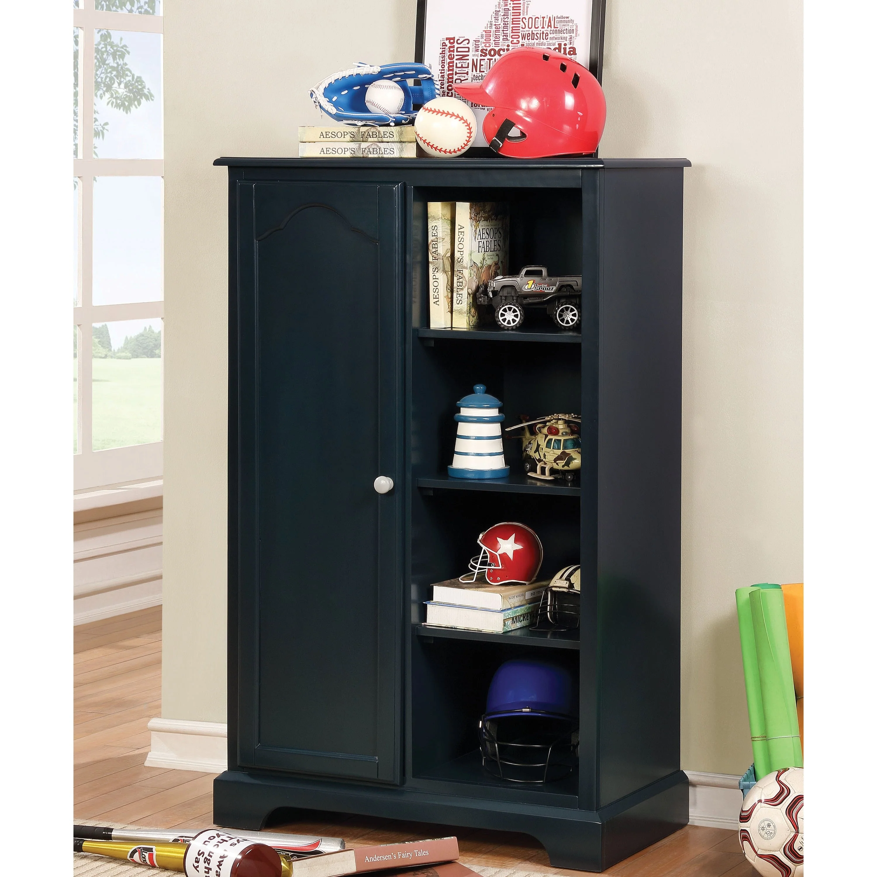 Cholla Transitional Solid Wood 4-shelf Armoire by Taylor & Olive