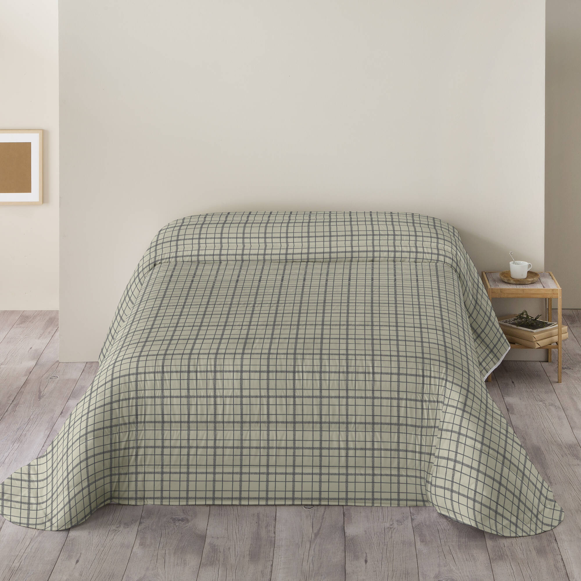 Couette microfibre imprimé carreaux 200 g/m²