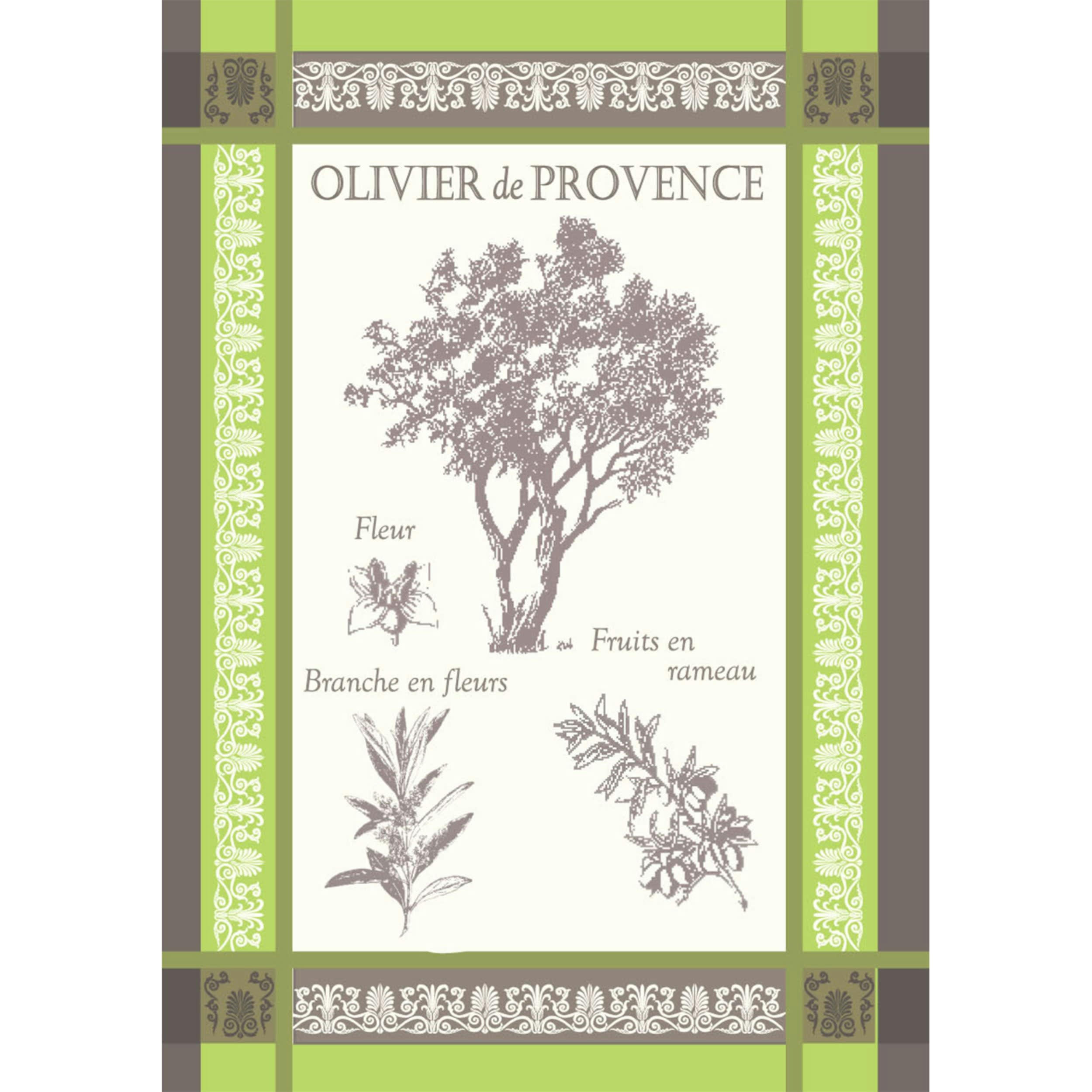 OLIVIER - Torchons en coton bleu 50x70