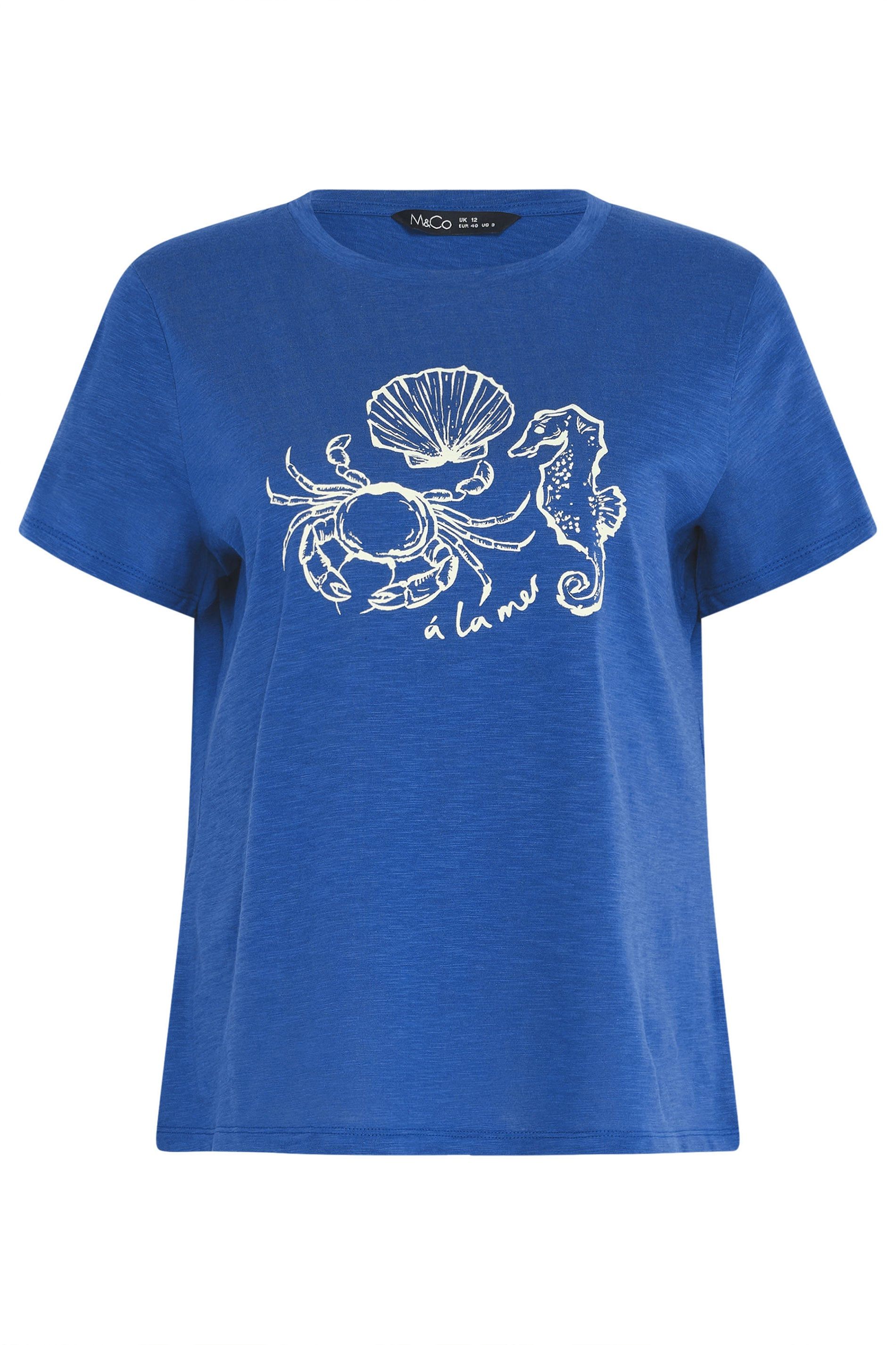 M&Co Graphic Print Cotton T-Shirt
