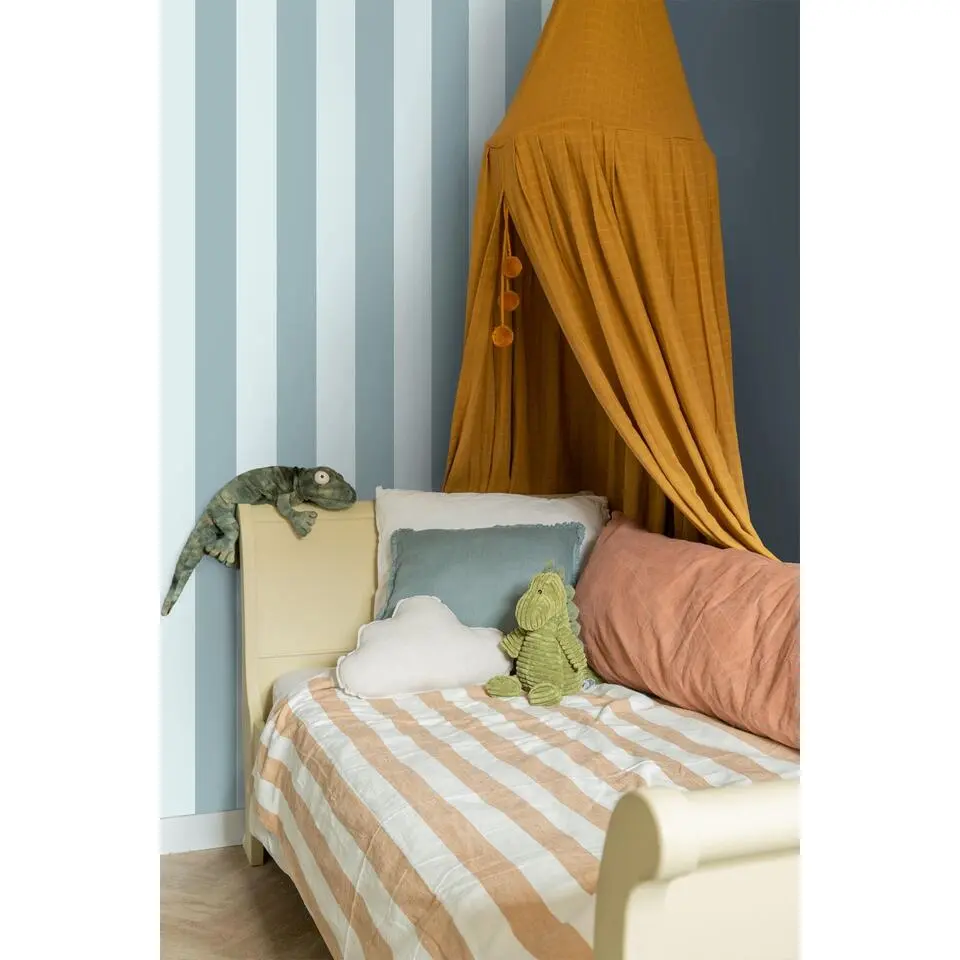 ESTAhome behang strepen lichtblauw en blauw - 50 x 900 cm