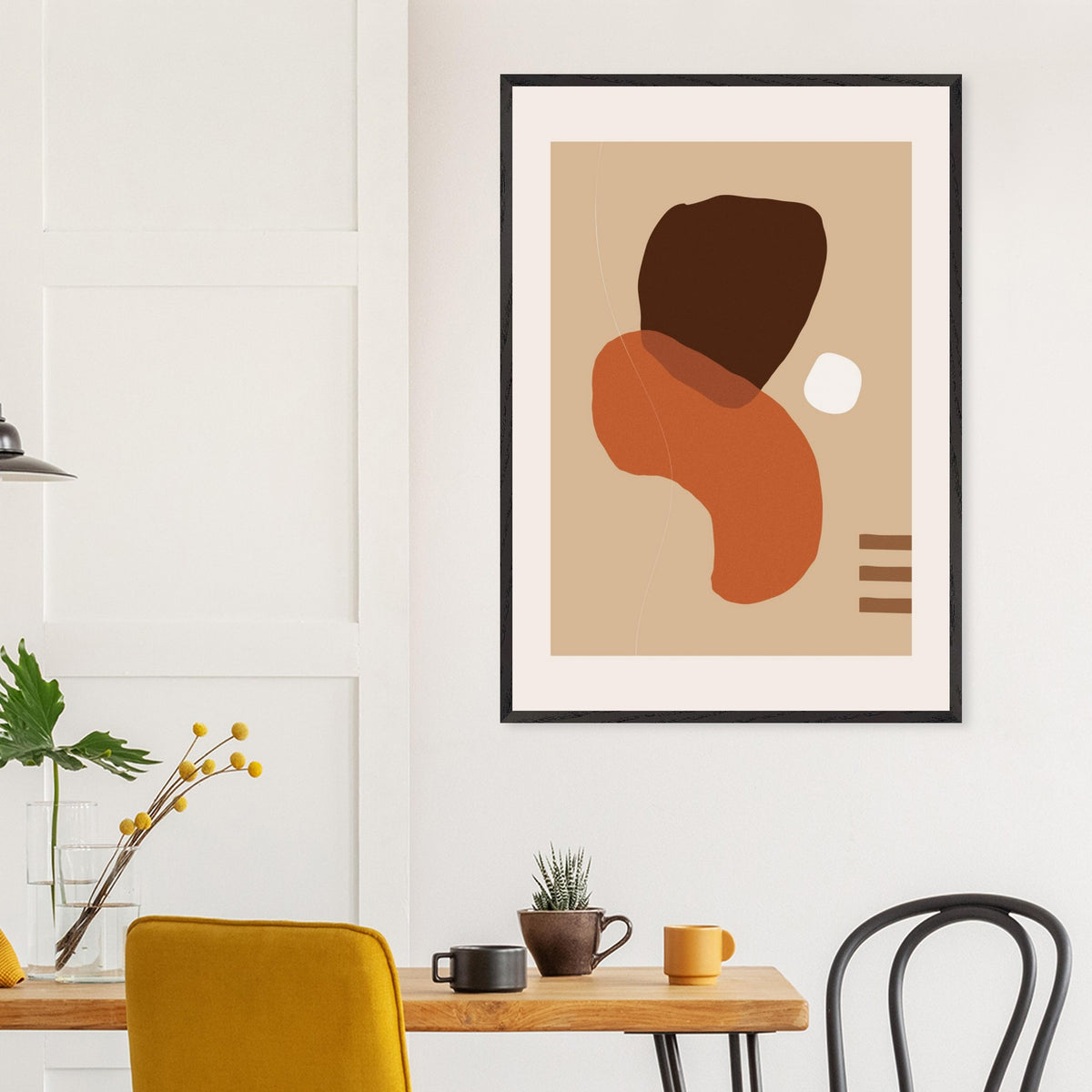 Artfulprints Boho wall art - Abstract earth  poster 70x100 cm