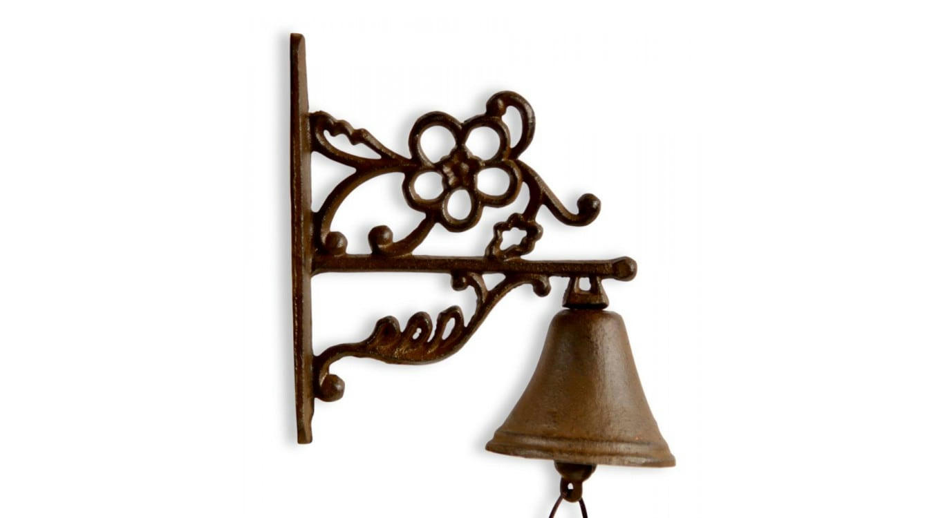 - Cloche Fonte Marron 18x9x22cm