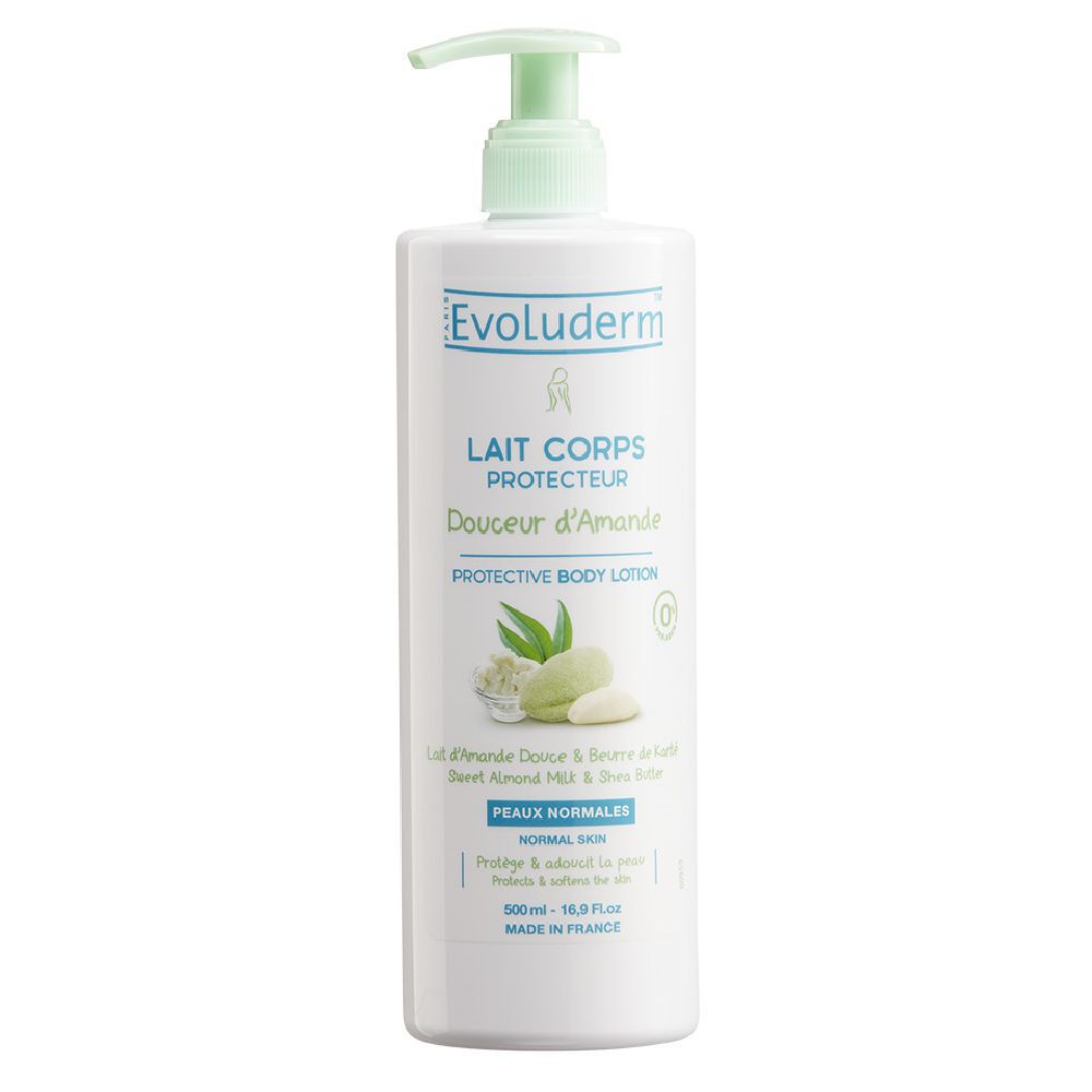 Lait corps Evoluderm amande douce karité 500 ml