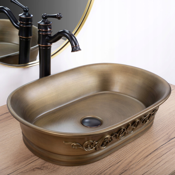 Umywalka Nablatowa Rea Wilma Rustic Rustykalna