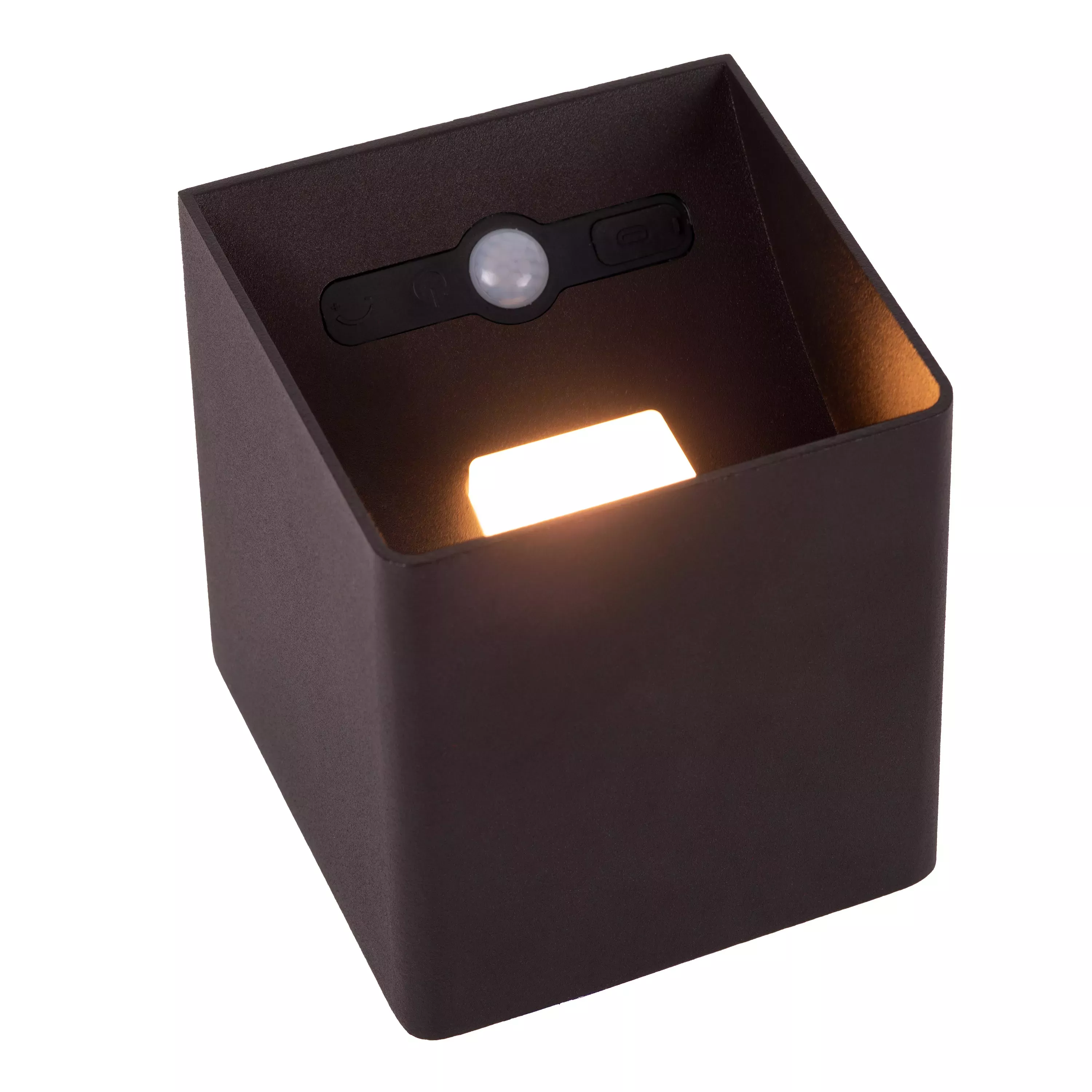 Kinkiet zewnętrzny VERTIGO z czujnikiem czarny LED 1x6W 258lm IP54 Lucide