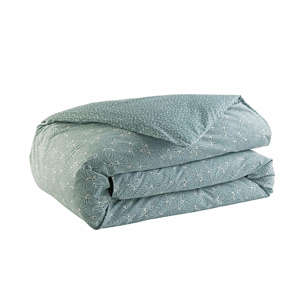 ALIX - Parure de lit imprimée en lyocell vert sauge 200x200