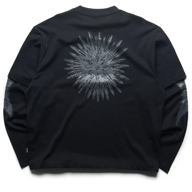 Babylon Twofer L/S Tee - Jet Black/Multi