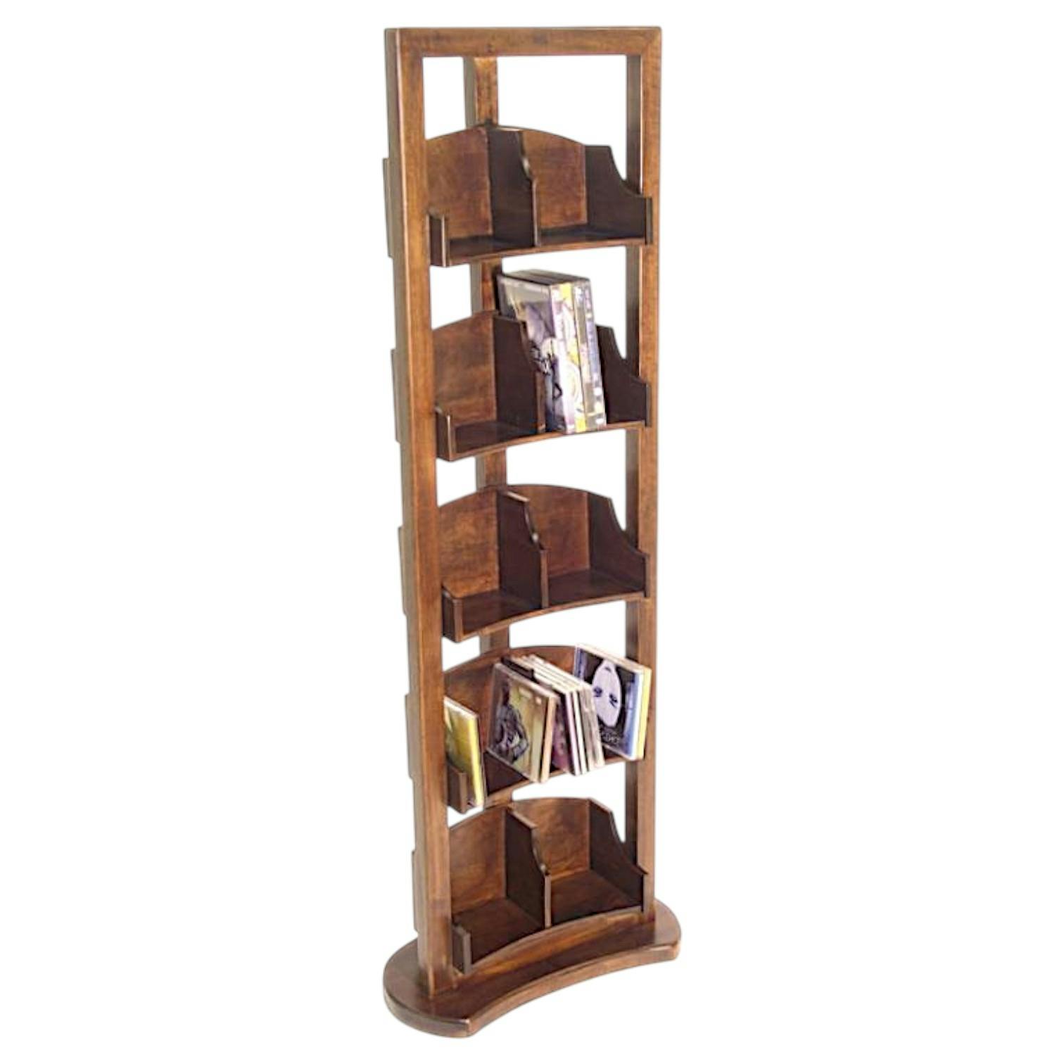 Colonne double CD/DVD hévéa 45x24x125cm TRADITION
