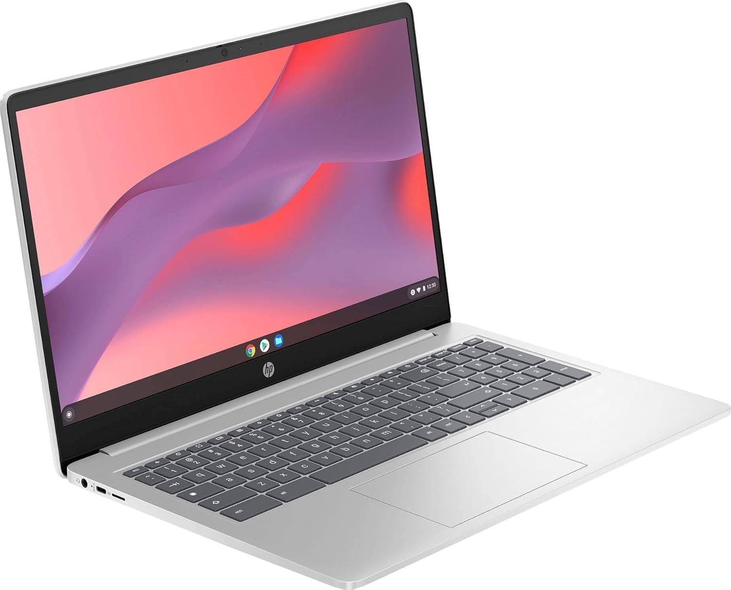 HP Chromebook 15 Laptop ( 15.6 Anti-Glare  Intel N200  8GB DDR5 RAM  192GB Storage (64GB eMMC + 128GB SD)  4-Core(> i3-1115G4)  Numeric KB) Home & Student  Webcam w/Shutter  Wi-Fi  Chrome OS  Silver