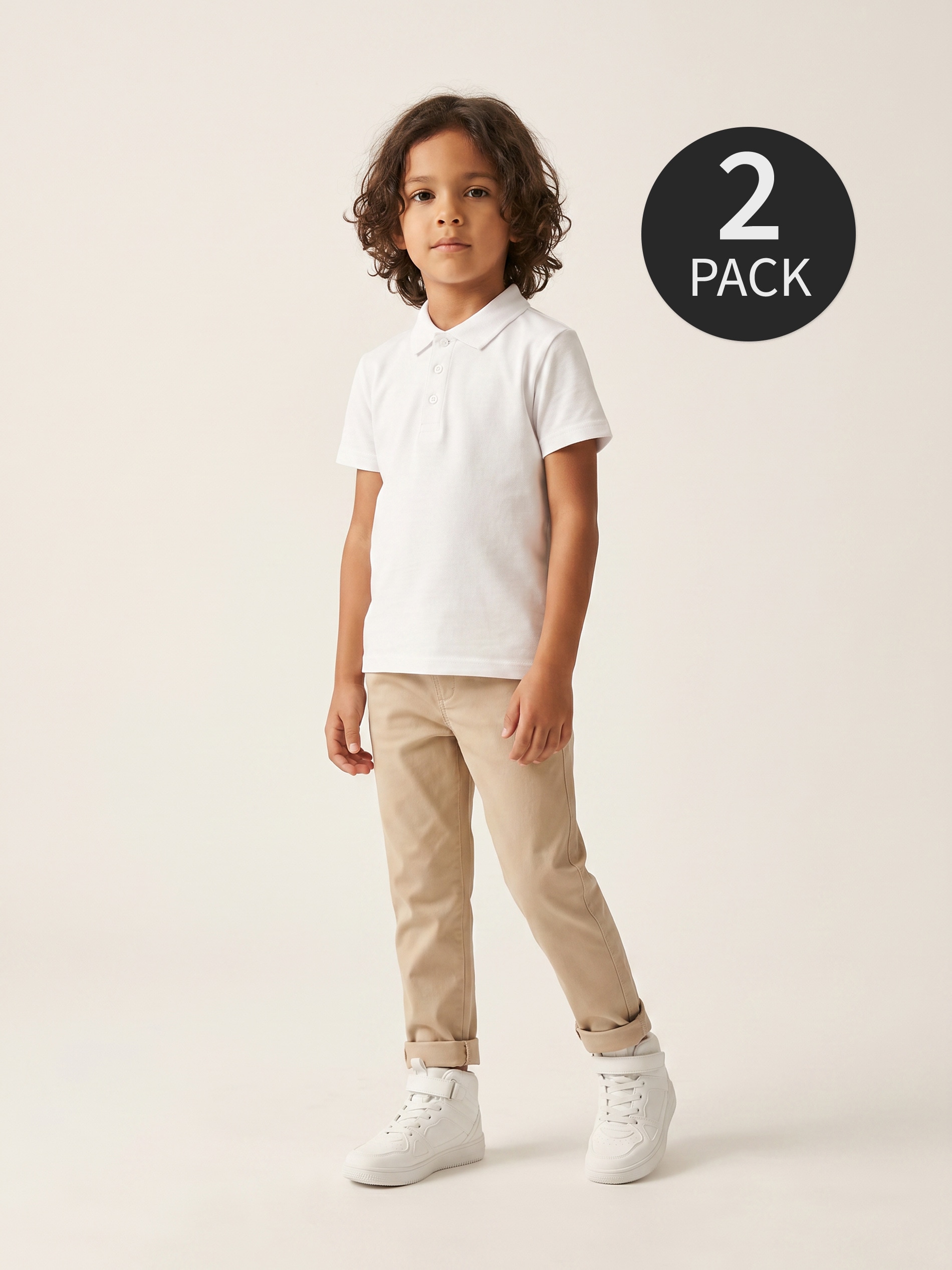 Bawełniane koszulki polo 2 pack