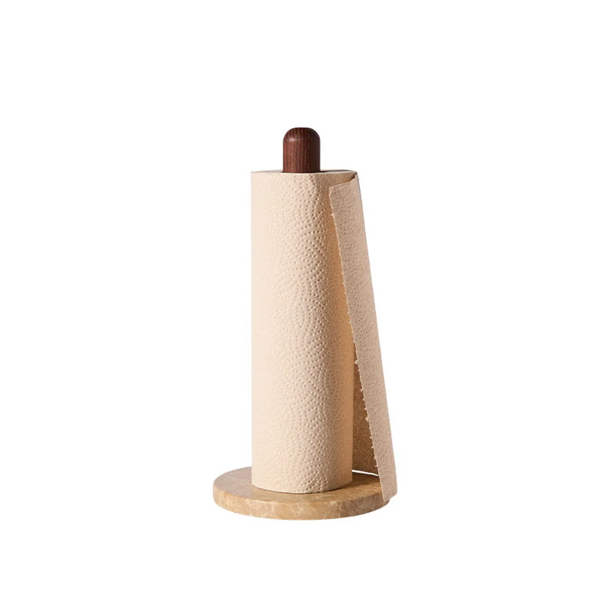 Muubs - Yami Küchenrollenhalter, Ø 15 x 31 cm, Esche natur