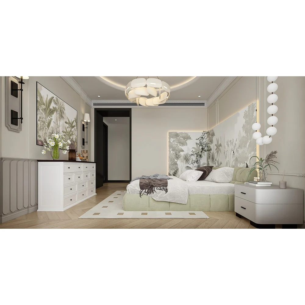 61W Legant 12-Drawer Dresser for Modern Home Decor Accent Cabinet