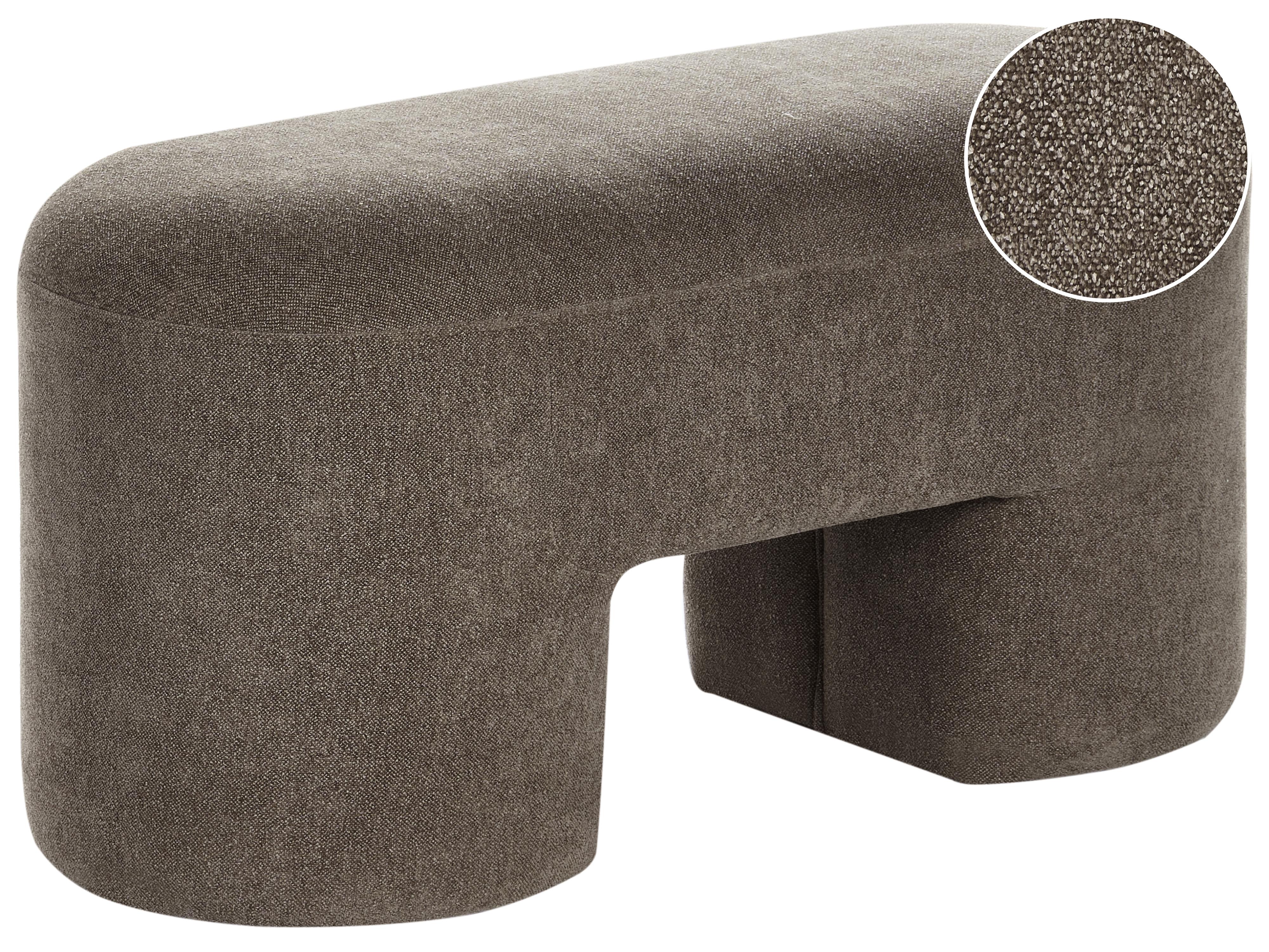 Upholstered Bench DECORAH Boucle Brown