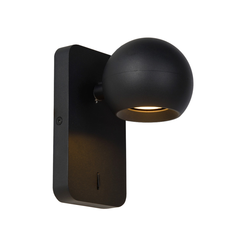 Spot Favori noir GU10 5 W LUCIDE