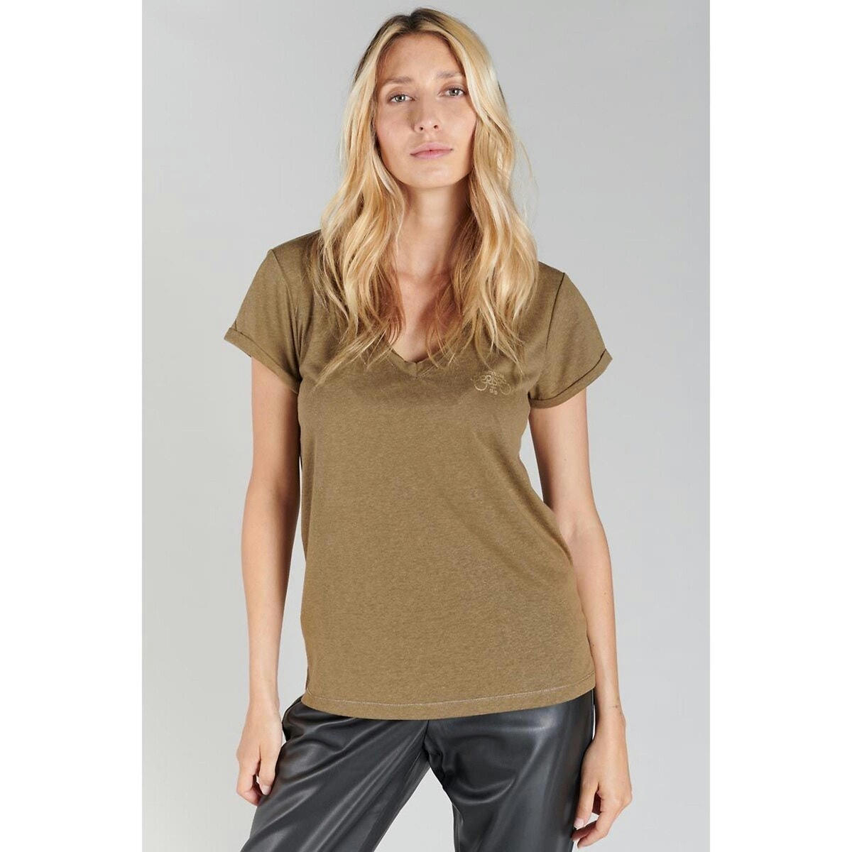 T-shirt manches courtes, col V