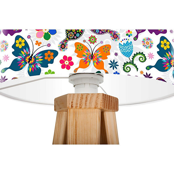 Lampe de chevet bothanica foto-249 30 x 30 x 45 cm Bois clair