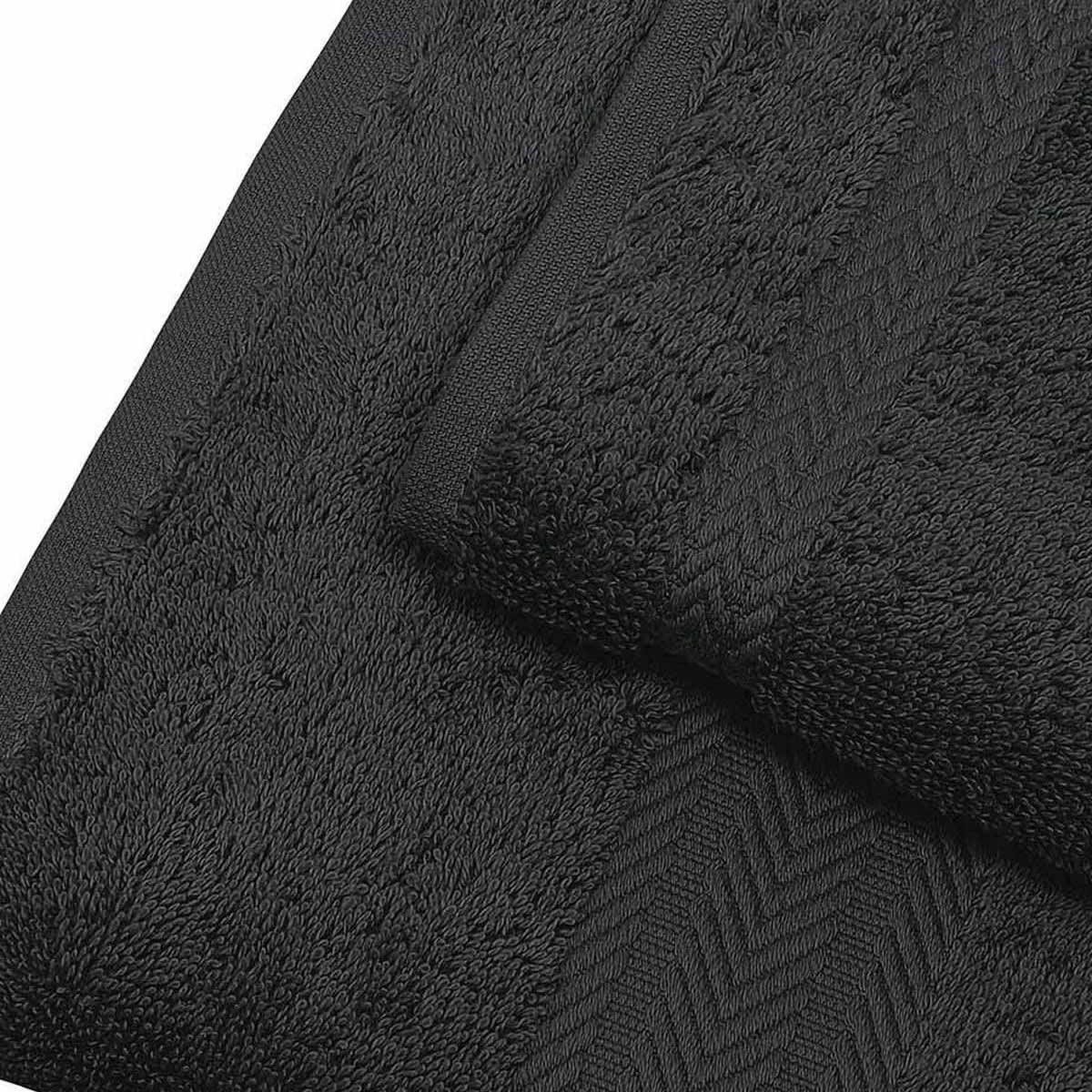 LUXURY - Maxi drap de bain 550gr/m²  anthracite 100x150 cm