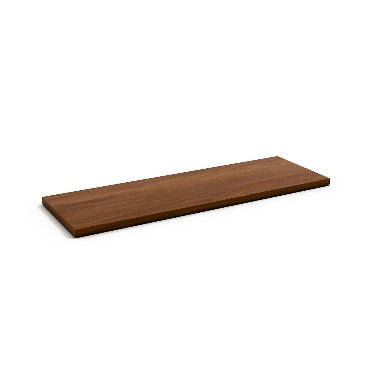 Lot de 2 étagères L110cm plaqué noyer, Johanez
