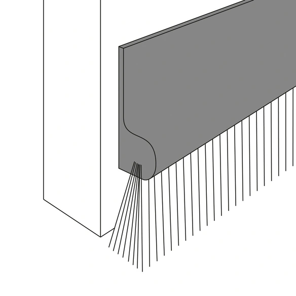 Türbodendichtung, BxH: 5 x 65 mm, selbstklebend