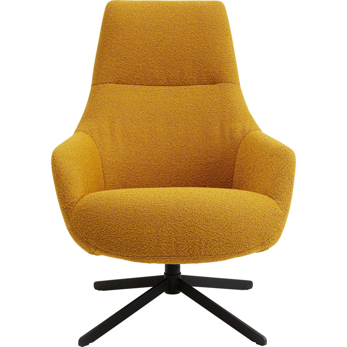 Kare Design Draaifauteuil Mimi geel