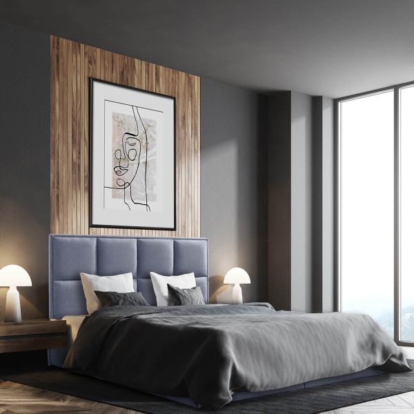 Łóżko tapicerowane ARCHIE 140x200 z pojemnikiem MGN
