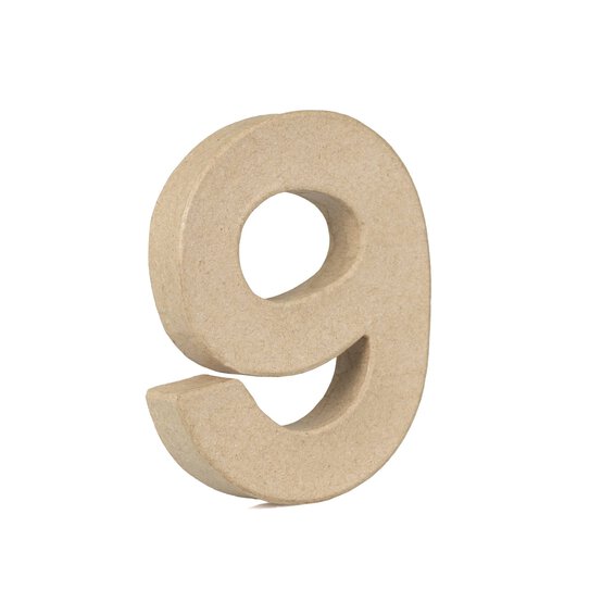 Mini Mache Number 9 10cm