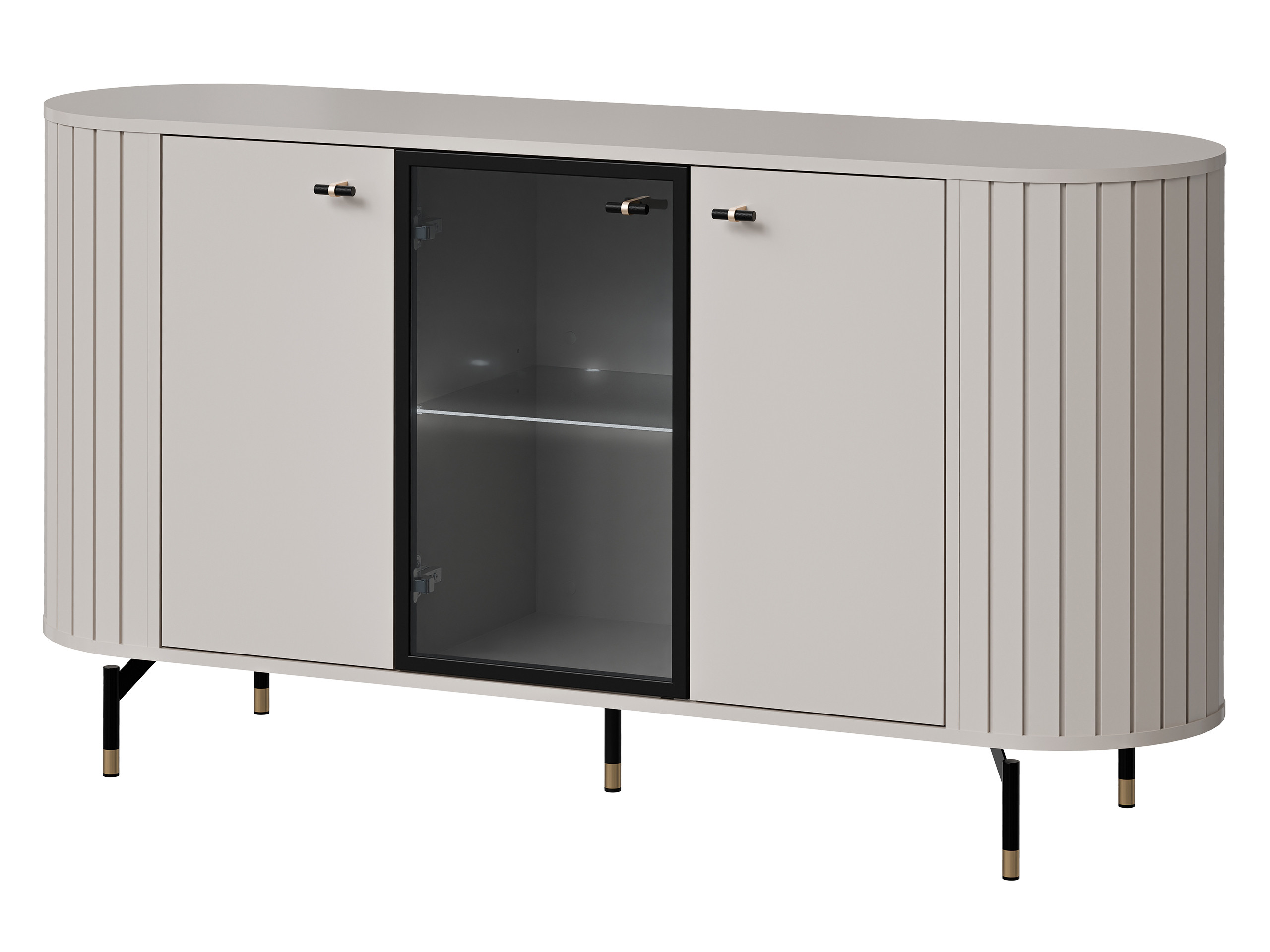 Komoda pokojowa Zante 150 2D1W 03 z oświetleniem LED