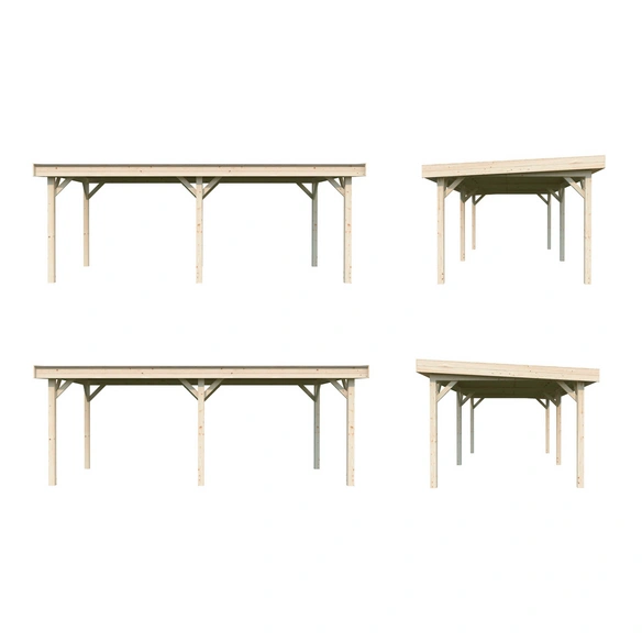Pavillon »Lenna«, Aufstellmaße BxTxH: 628 x 340 x 245 cm, lackiert, Holz