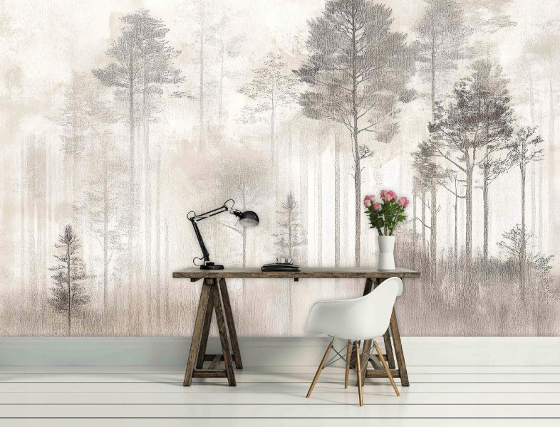 Fototapeta las vintage drzewa natura na ścianę sypialnia salon 250x175