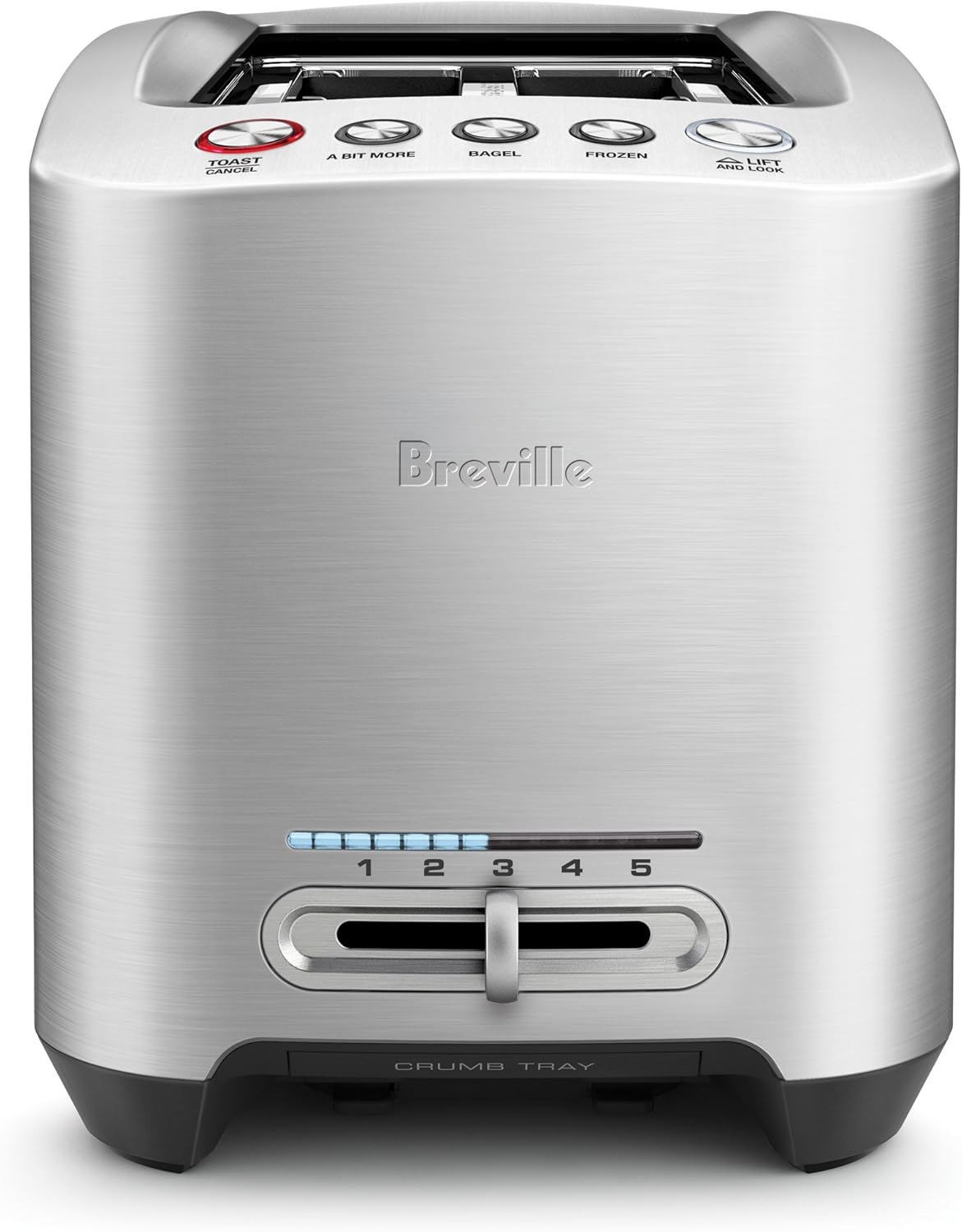 Breville BTA830XL Die-Cast Long Slot Smart Toaster, 4 Slice, Brushed Stainless Steel
