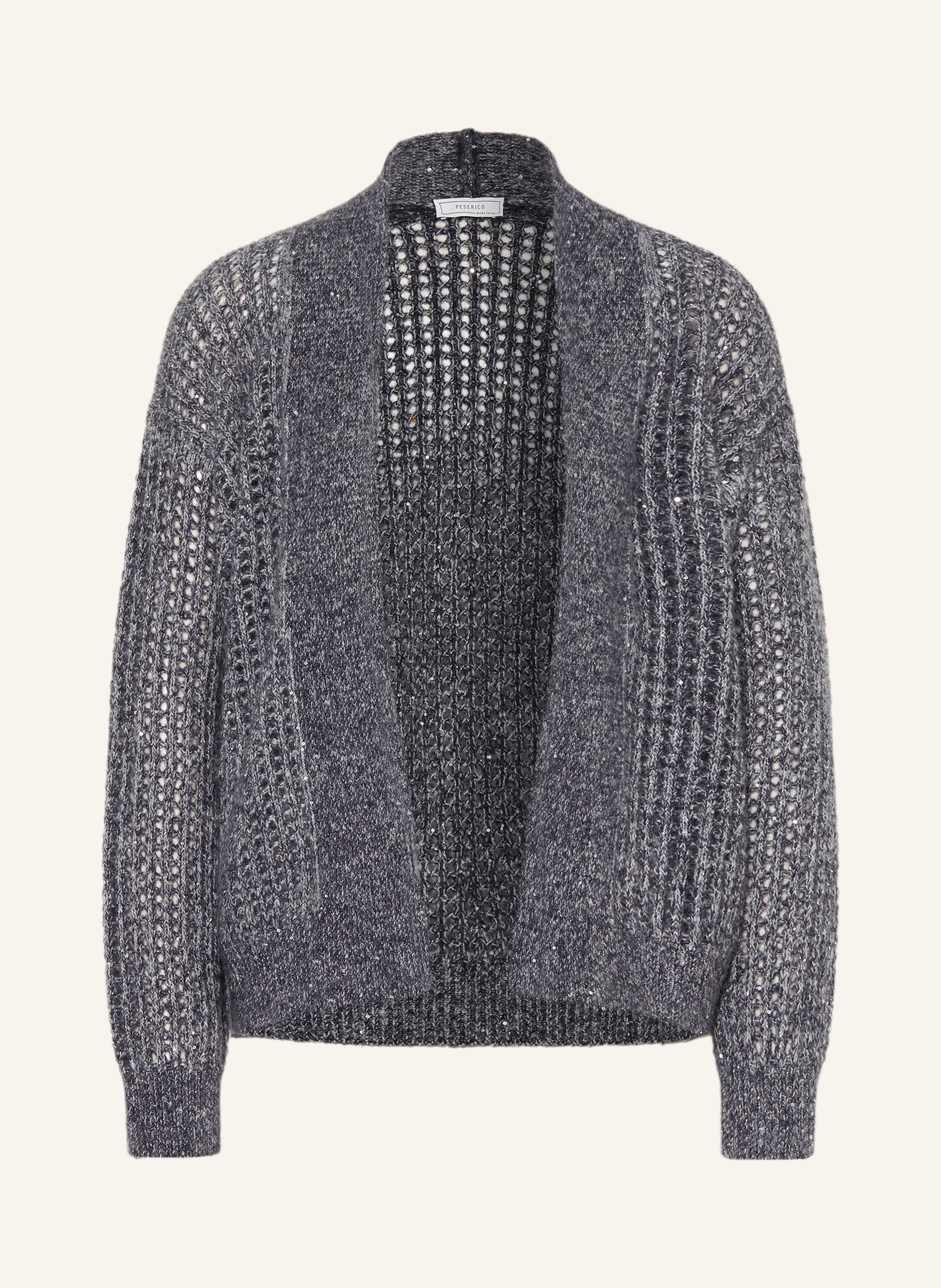 PESERICO Strickhülle mit Glitzergarn und Pailletten
