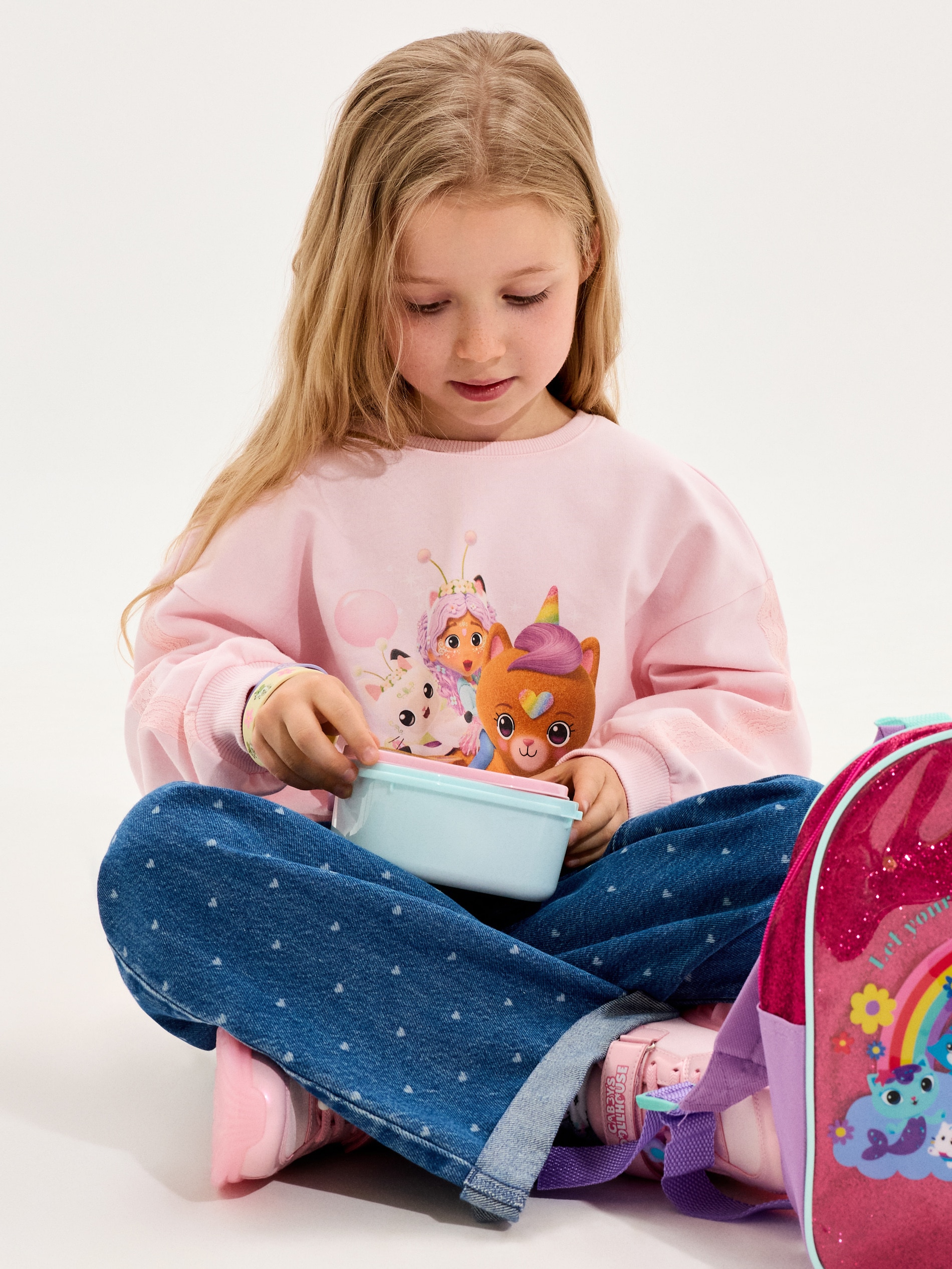 Bluza crewneck z nadrukiem Gabby's Dollhouse