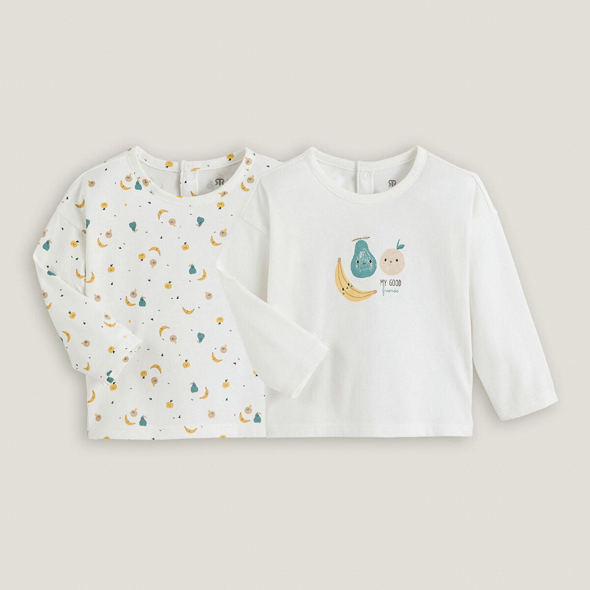 Lot de 2 T-shirts manches longues imprimés