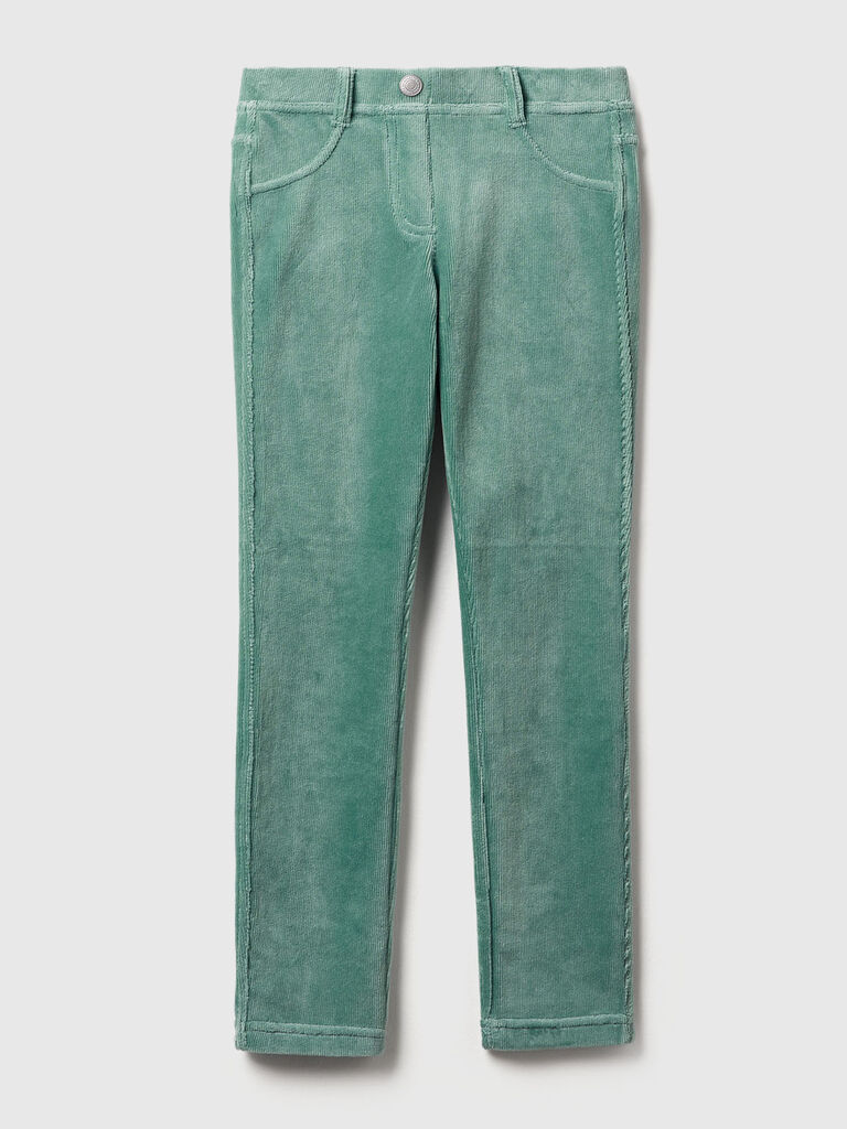 Super skinny chenille trousers
