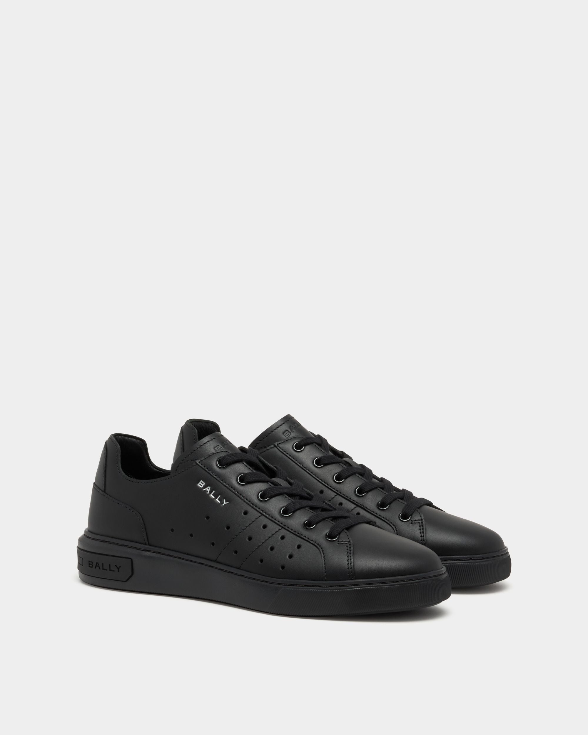 Bally Lift Sneaker aus schwarzem Leder