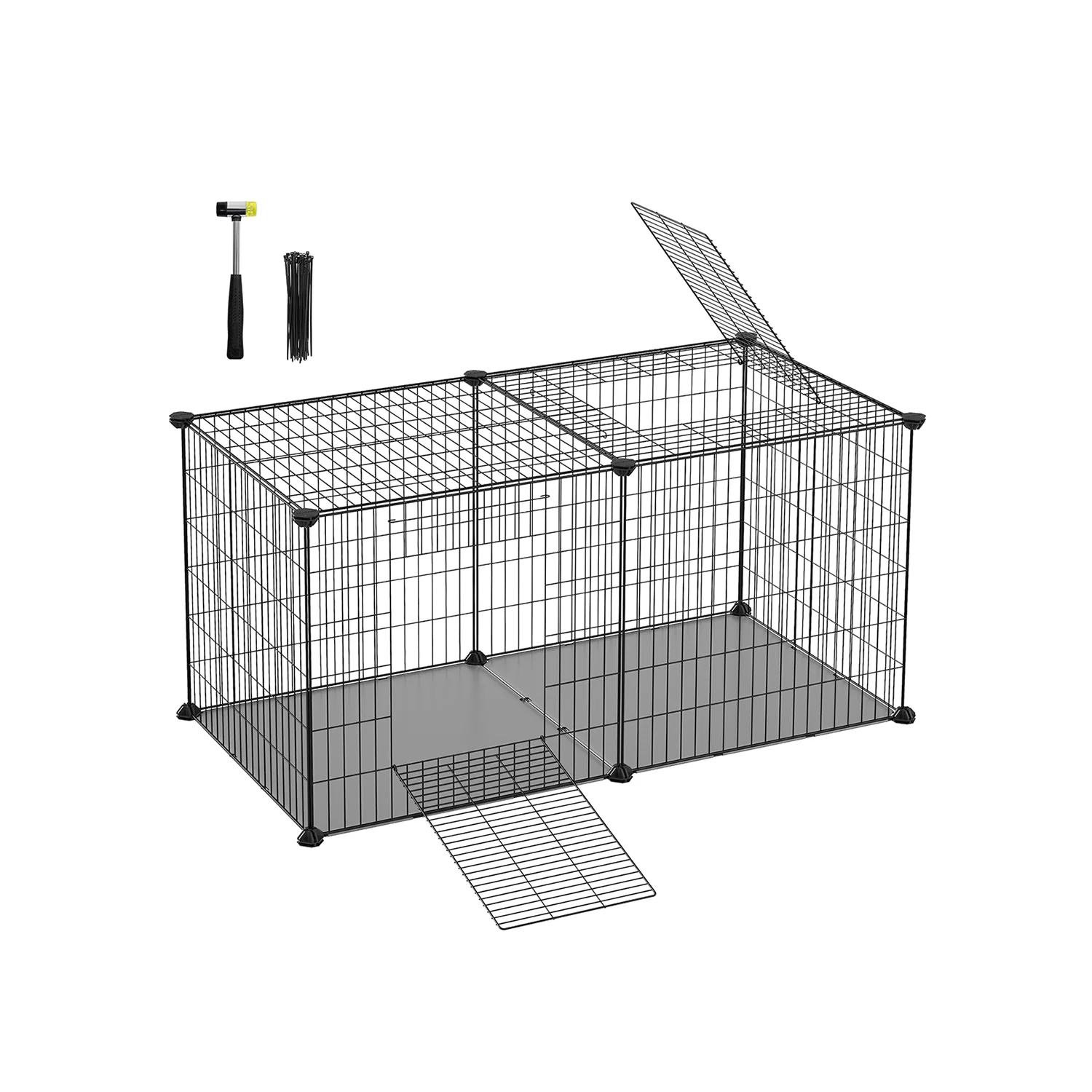 Enclos pour petits animaux noir