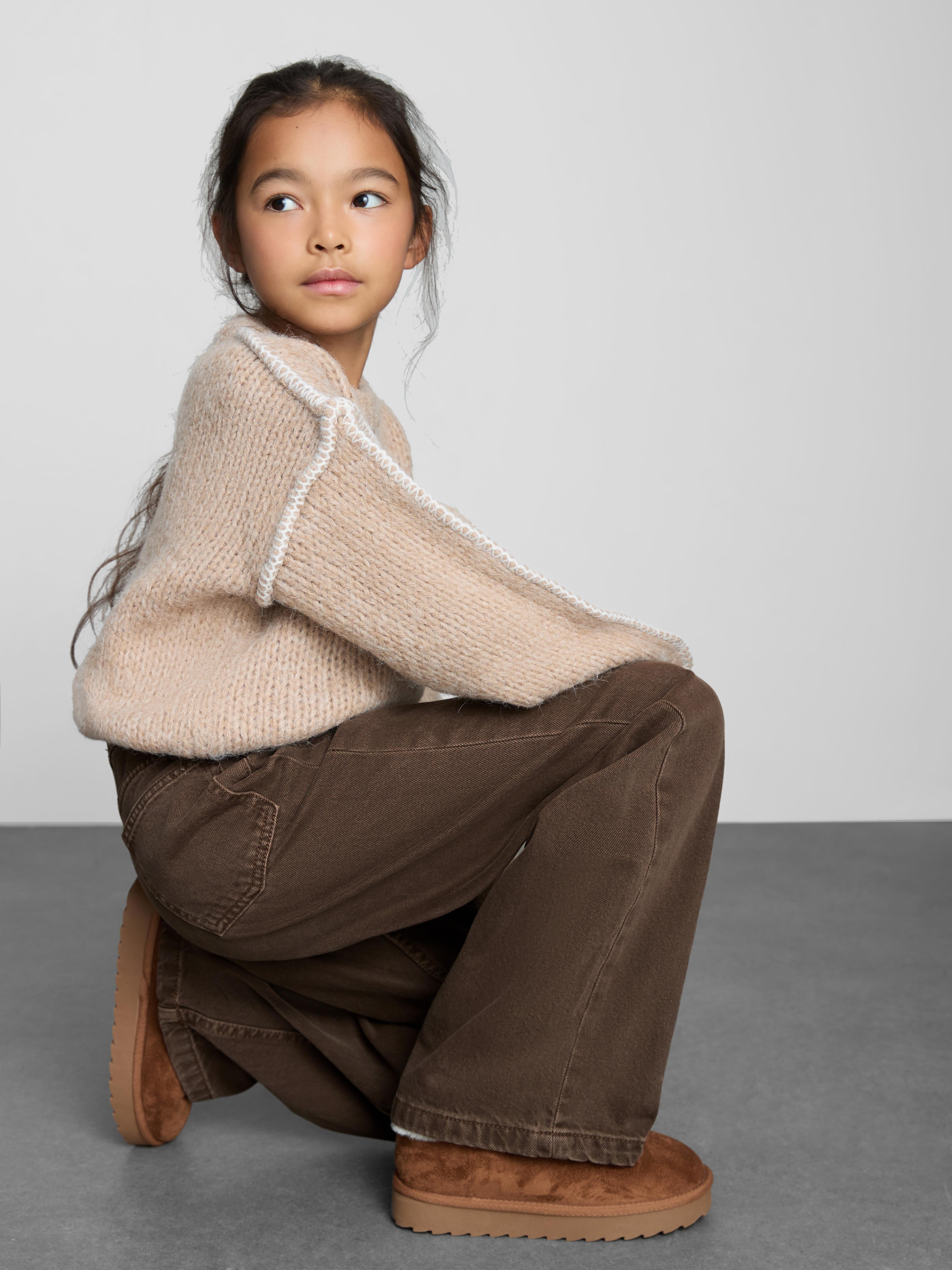 7-15yrs | Embroidered Wide Leg Pants