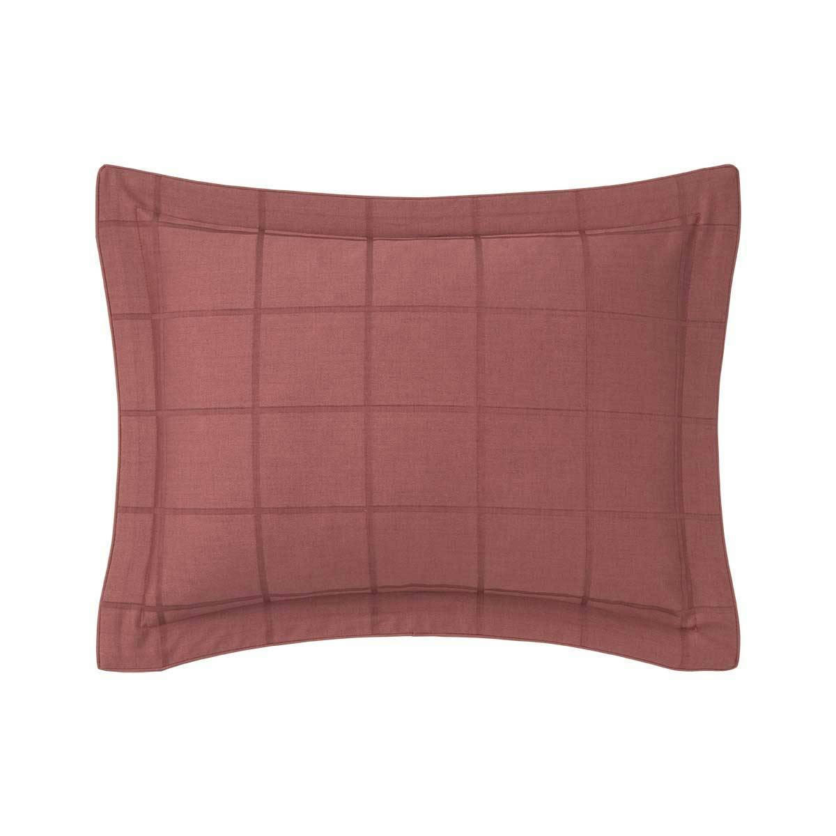 BAPTISTE - Taie d'oreiller en satin de coton marron 30 x 40 cm