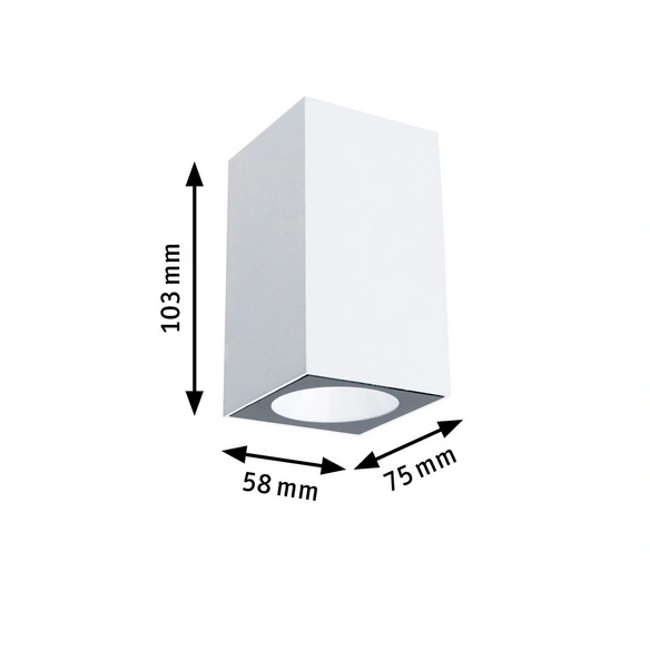 Hauswandleuchte »Flame«, BxHxT: 5,8 x 7,5 x 5,8 cm, Metall