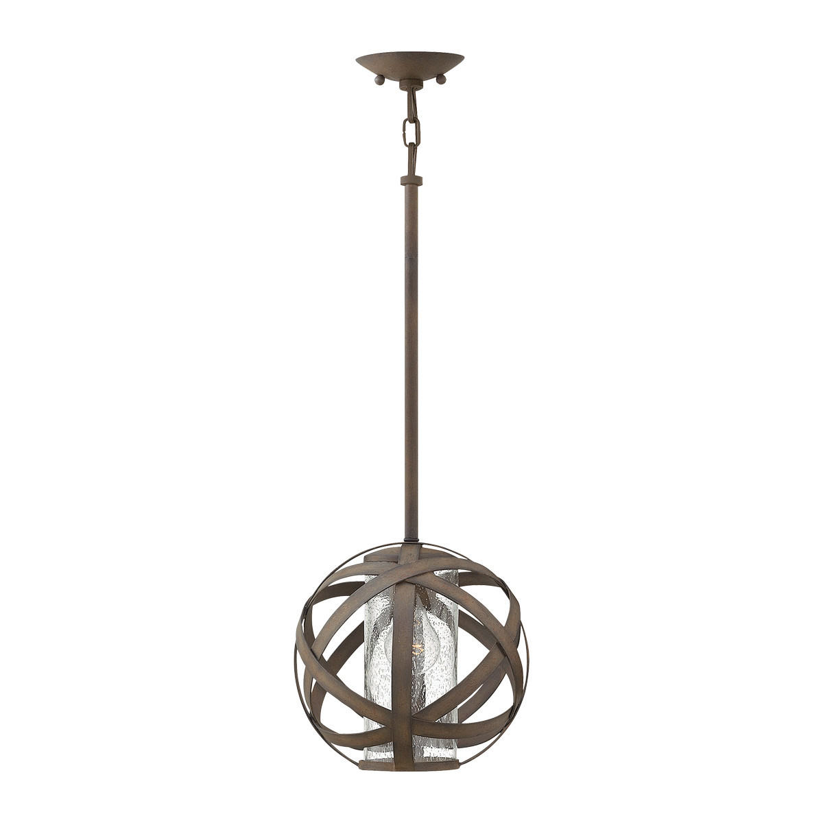 Lampa sufitowa zewnętrzna Carson vintage żelazo 1 x E27 x 40W IP44 Hinkley