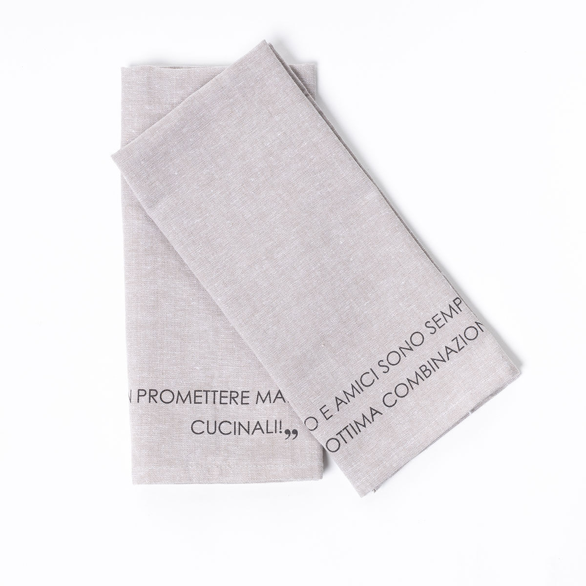 Conjunto de 2 panos cozinha taupe 45x65cm