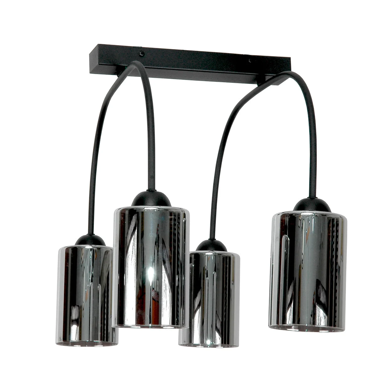 Lampa sufitowa czarna klasyczna nad stół EDYLIT 4xE27 DAVIS 15-491