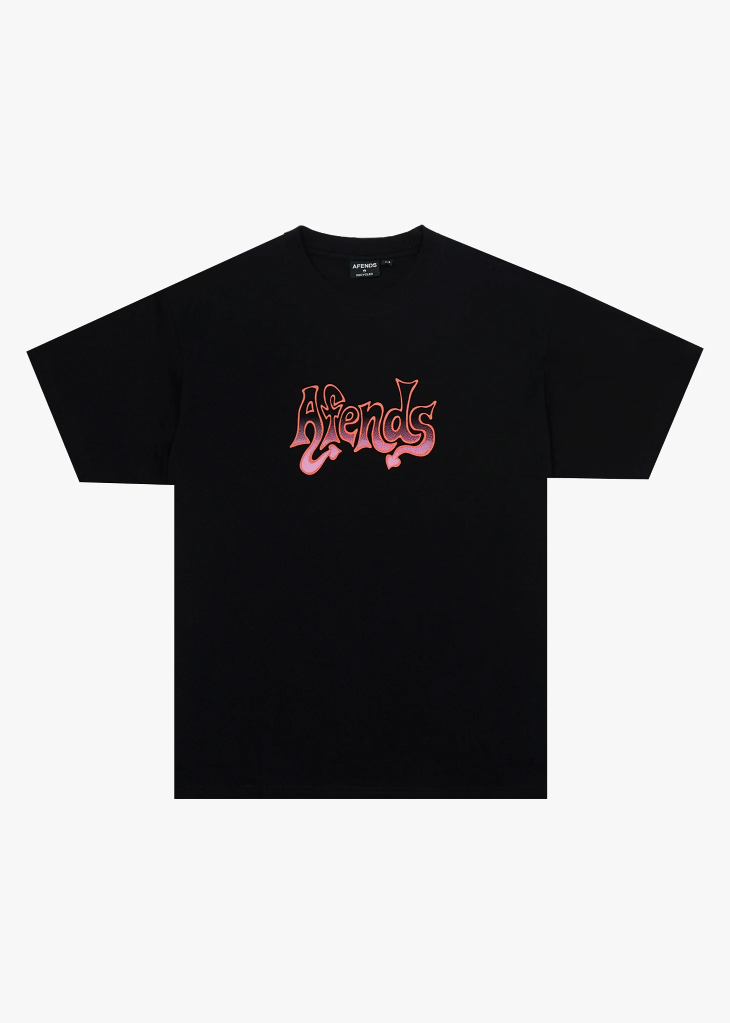 AFENDS Mens Splash - Boxy Tee - Black