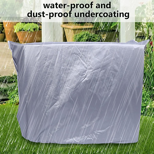 BASHLWUA Housse de Climatiseur(80 x 28 x 54cm), Housse pour Climatiseur Extérieur Anti-poussière Anti-Snow Imperméable à l'eau Cou