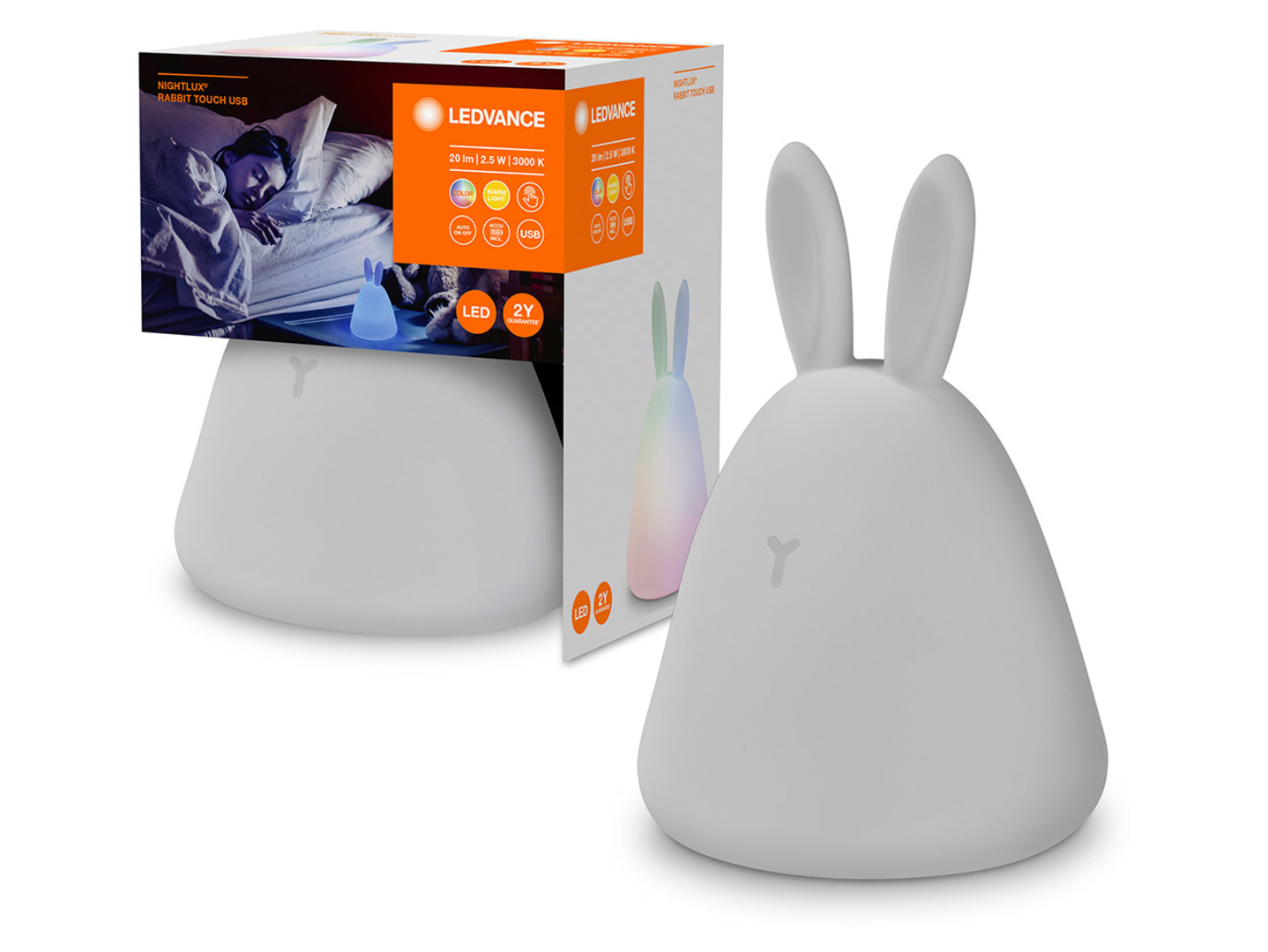 Lampa dziecięca Nightlux LED biała