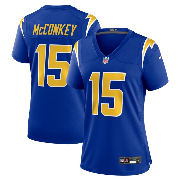 Ladd McConkey Los Angeles Chargers Nike Women's Alternate Game Jersey -  Royal/Navy/White