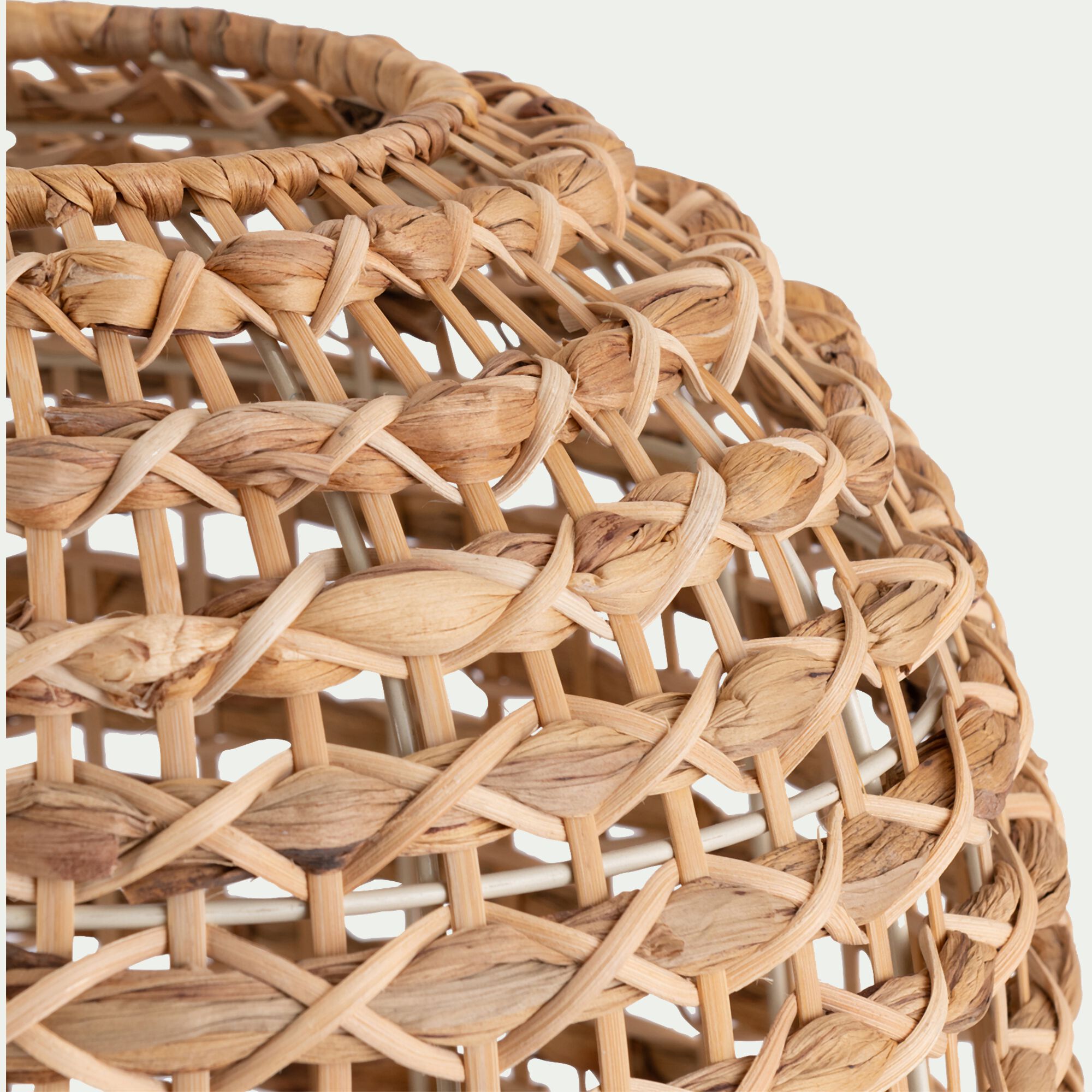 VENACO - Lampe en rotin - naturel D40xH70cm