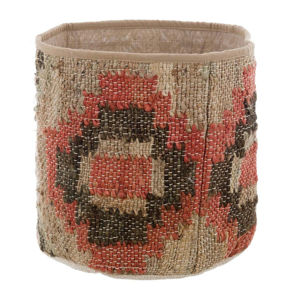 - Panier en jute multicolore Ø25